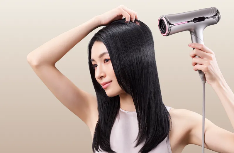 KINUJO Silk PremiumDryer（キヌージョ　シルクプレミアムドライヤー）のボリュームモード（Silk Sensing Plus）の説明用画像