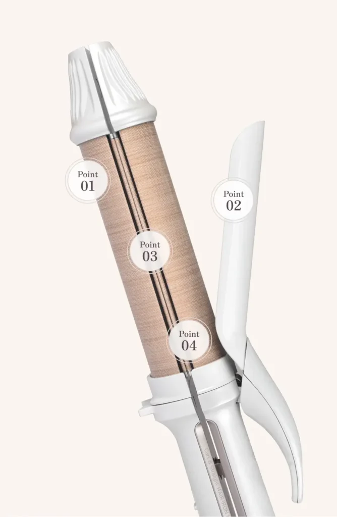 KINUJO 2wayアイロンの4パーツ構造の写真