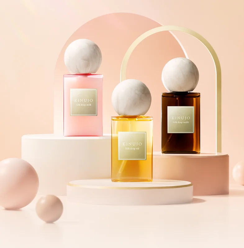Silk Drop Seriesの３種類の製品写真